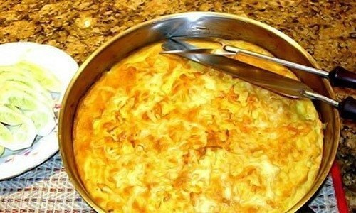 фото ОМЛЕТ ИЗ БЕЛКОВ С МОРКОВЬЮ ЗАПЕЧЕННЫЙ